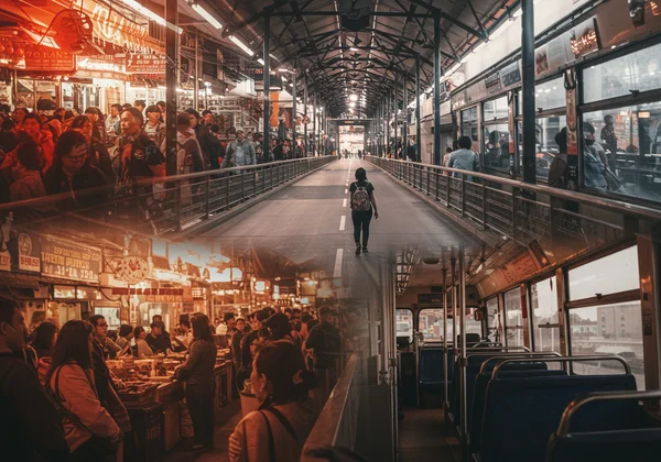 Visualizing feared agoraphobia situations, public spaces