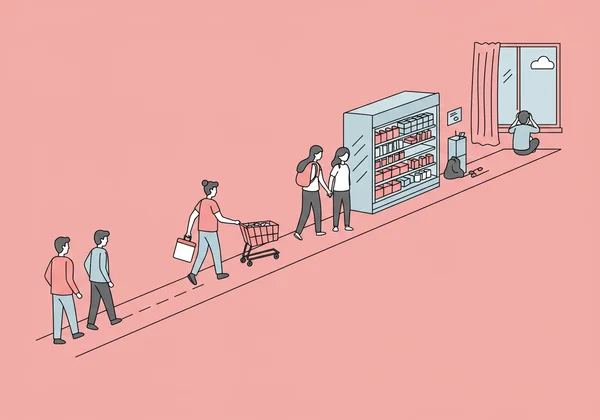 Person navigating daily life with varied anxiety, symbolizing spectrum.