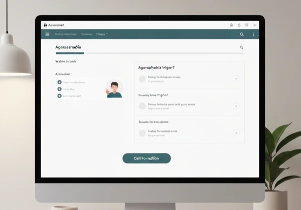 User taking an online agoraphobia test