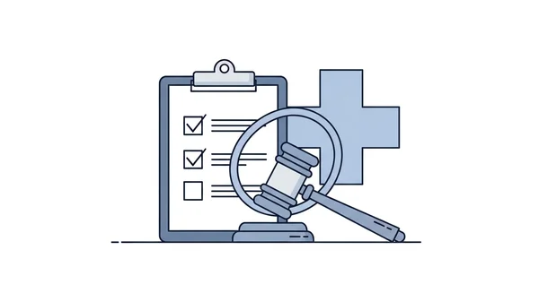 Legal document and glasses on desk