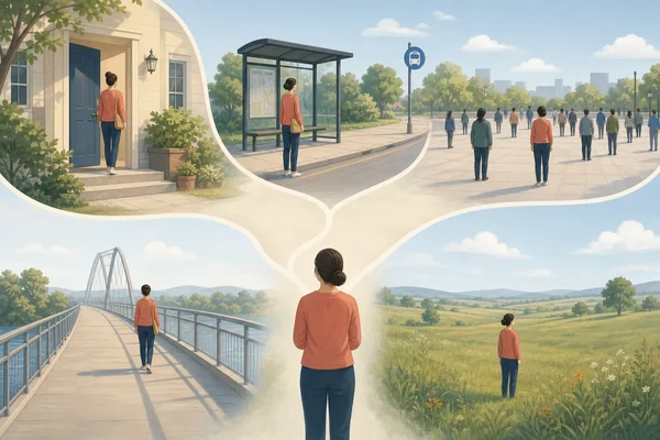 Open spaces connected to daily triggers