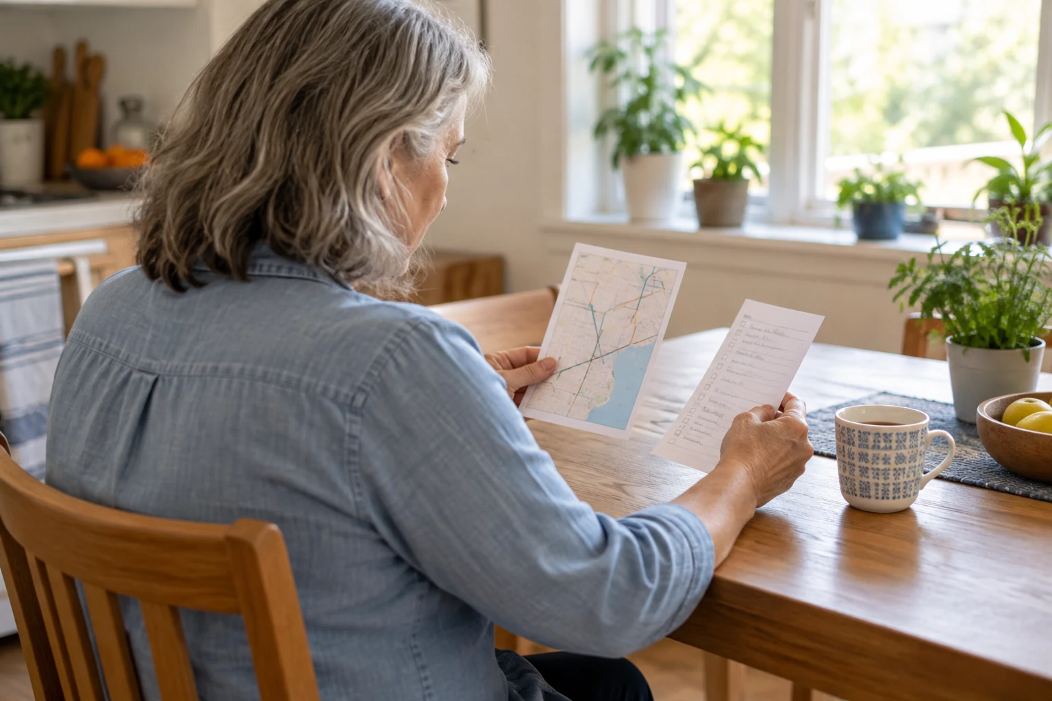 Person considering everyday travel choices